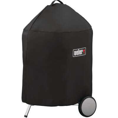 Weber Premium 22 In. Black Polyester Grill Cover